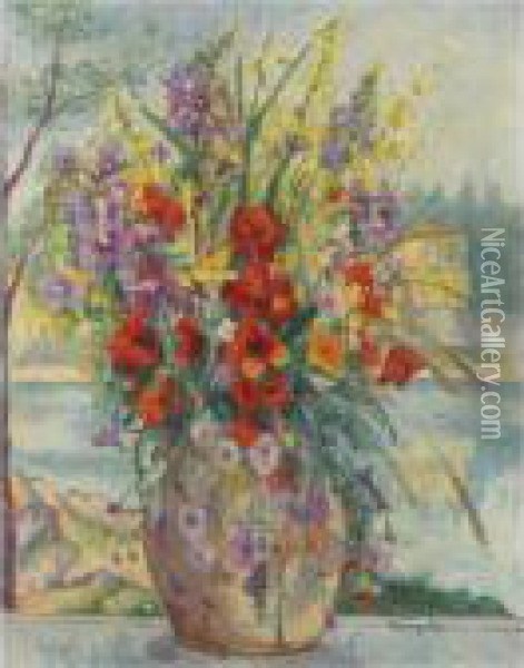 Fleurs Des Champs Oil Painting - Henri Charles Manguin