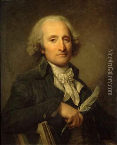 Portrait De Jean Tupinier Oil Painting - Jean Baptiste Greuze