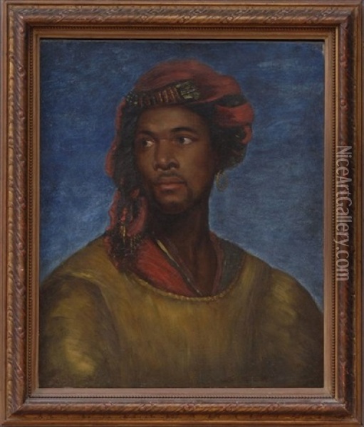 Portrait Of A North African Gentleman Oil Painting - Samuel John Peploe