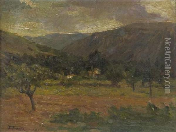 Paysage Provencal Oil Painting - Henry Farre