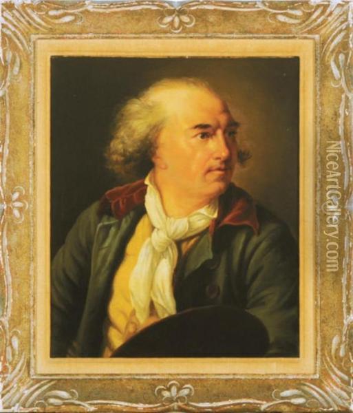 Portrait Of The Painter Hubert Robert Oil Painting - Elisabeth Vigee-Lebrun