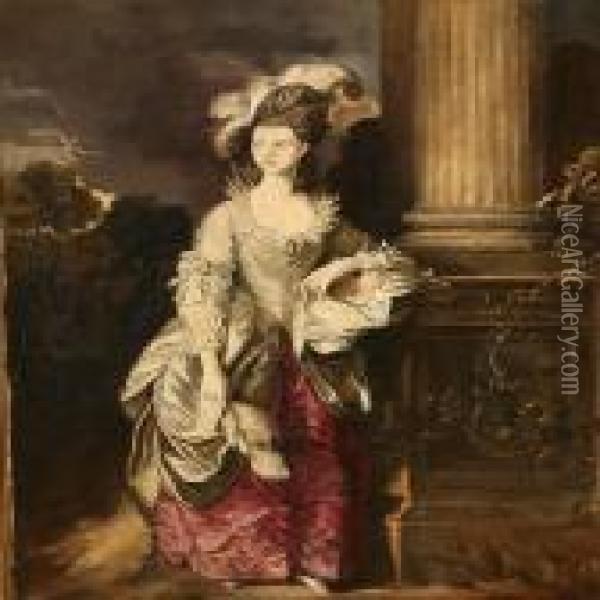 The Hon. Mrs. Graham. Oil Painting - Thomas Gainsborough