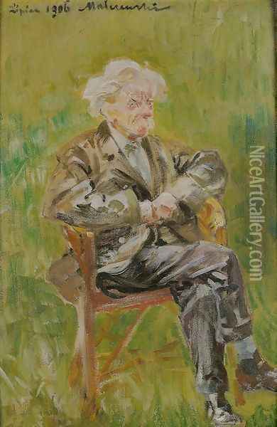 Portrait of Stanislaw Bryniarski Oil Painting - Jacek Malczewski