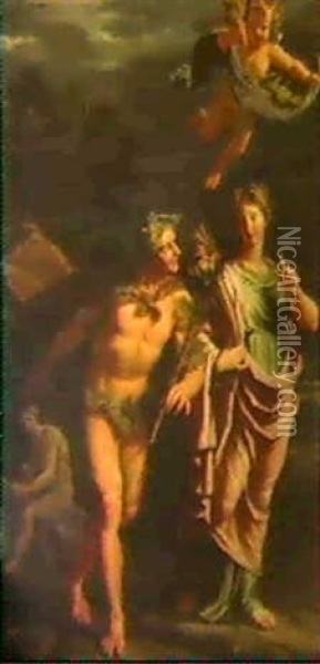 Sine Cerere Et Baccho Friget Venus Oil Painting - Noel Coypel the Elder