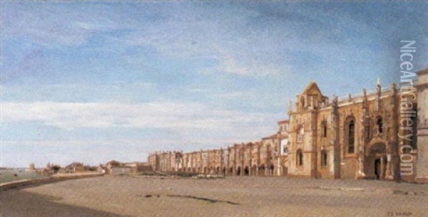 Convento Dos Jeronimos De Belem Te Lissabon Oil Painting - Jean Baptiste van Moer
