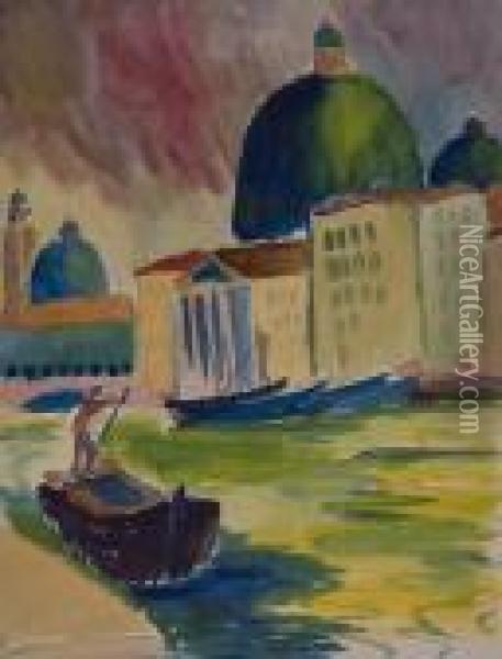 Venice Oil Painting - Jules Pascin