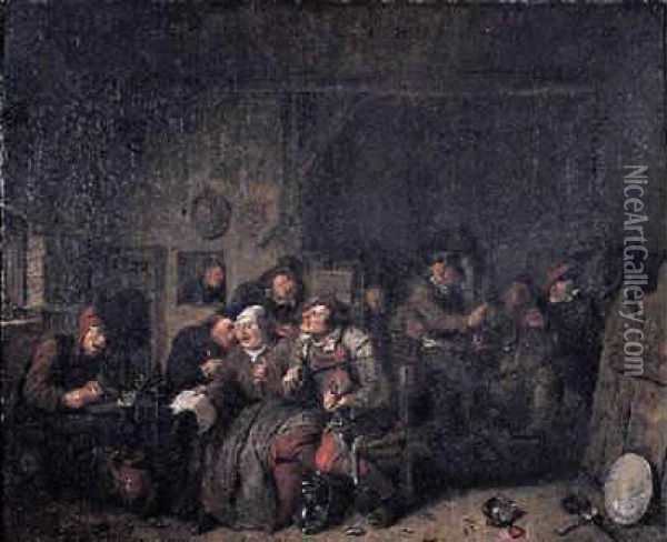 Heemskerk : Les Joyeux Chanteurs Oil Painting - Egbert Jaspersz. van, the Elder Heemskerck