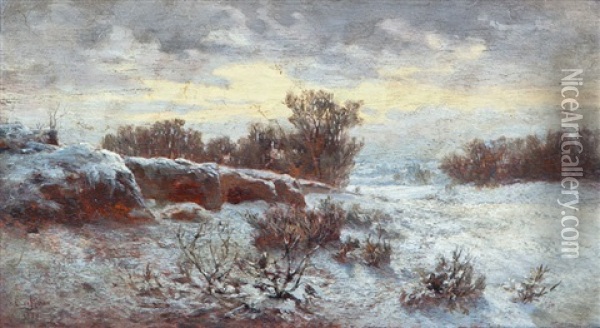 Paisaje Invernal Oil Painting - Carlos de Haes