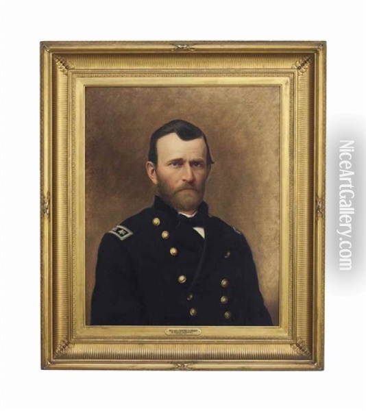 General Ulysses S. Grant Oil Painting - Nicola Marschall