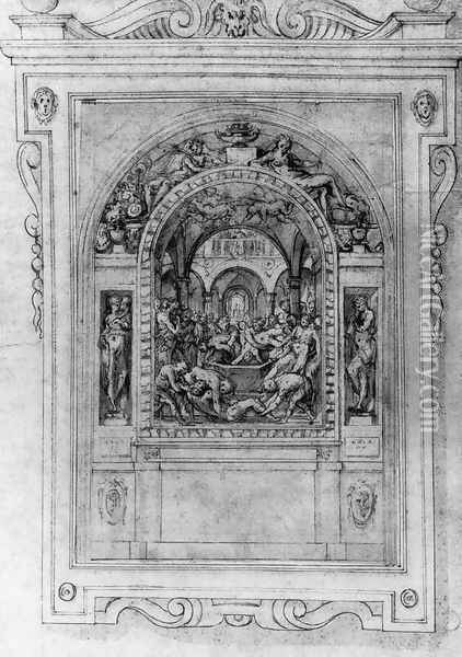 Martyrdom of St Sigismund Oil Painting - Giorgio Vasari
