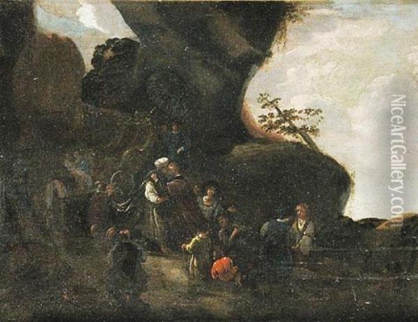 Soggetto Biblico Oil Painting - Jacob Willemsz de Wet the Elder