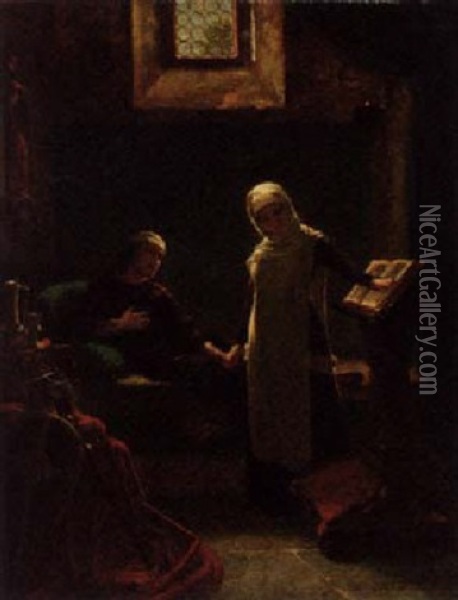 The Caring Hand Oil Painting - Ludwig Christian F. W. von Rossler