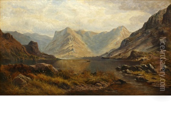 Buttermere Oil Painting - Henry H. Parker