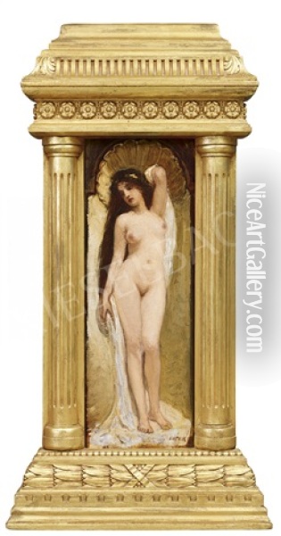 Venus (kornelia) Oil Painting - Karoly Lotz