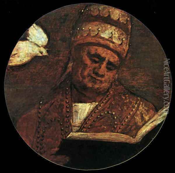 St Gregory the Great Oil Painting - Tiziano Vecellio (Titian)
