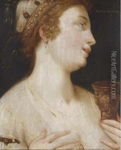 Follower Of I Oil Painting - Frans I Vriendt (Frans Floris)