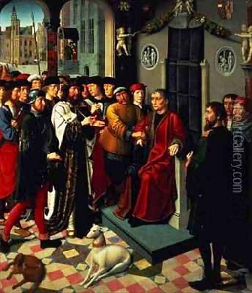 The Judgement of Cambyses Oil Painting - Gerard David