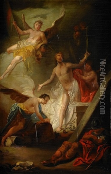 Uppstandelsen Oil Painting - Franz I Sigrist