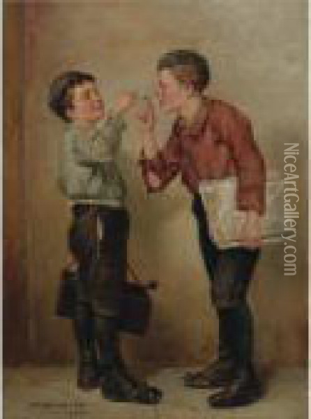 The Young Businessman Oil Painting - John George Brown