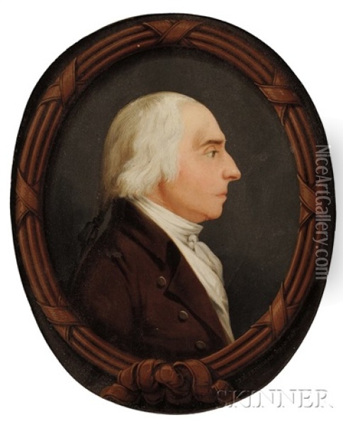 Portrait Of Edward Tuckerman Oil Painting - Gerrit Schipper