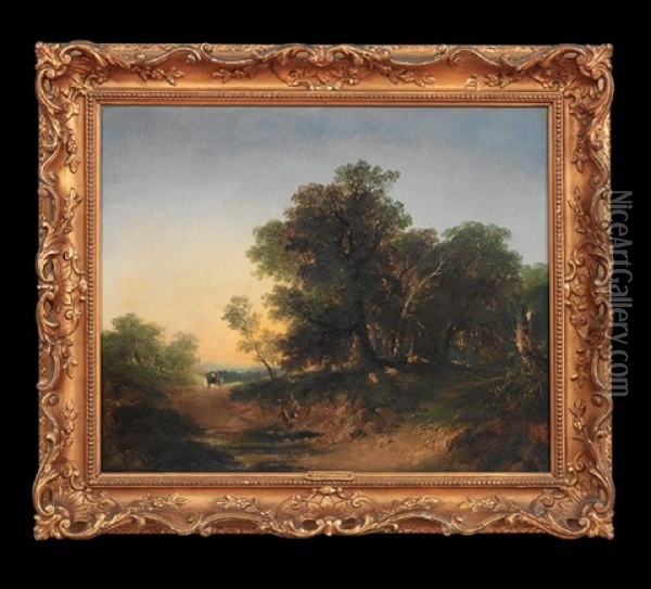 Near Penn, Buckinghamshire Oil Painting - Edmund John Niemann