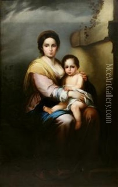 The Gypsy Madonna Oil Painting - Bartolome Esteban Murillo