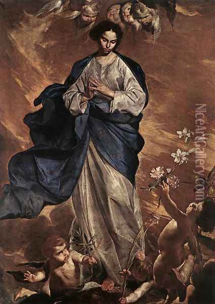 The Blessed Virgin 1650 Oil Painting - Bernardo Cavallino