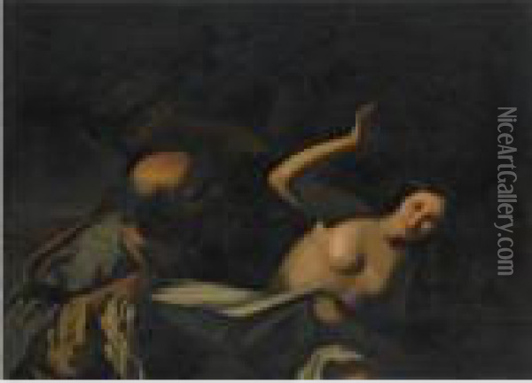 Susanna And The Elders Oil Painting - Michelangelo Merisi Da Caravaggio