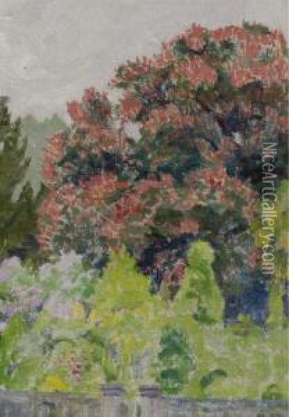 Garten An Der Muhlebachstrasse Oil Painting - Sigismund Righini