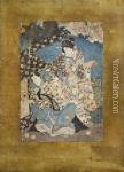 Storie Del Principe Genji Oil Painting - Kunisada
