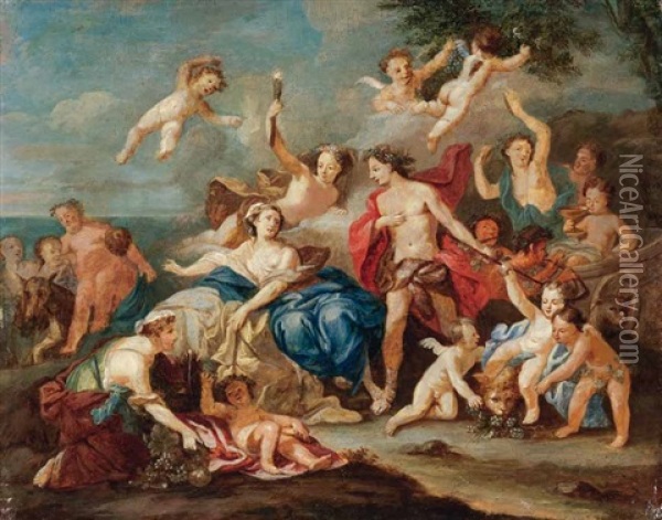 Venus Und Adonis Oil Painting - Jacopo Amigoni