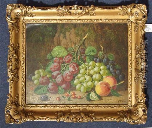 Still Life Of Fruit Oil Painting - Charles Thomas Bale
