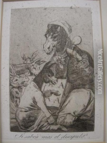 Si Sabra Mas El Discipulo Oil Painting - Francisco De Goya y Lucientes