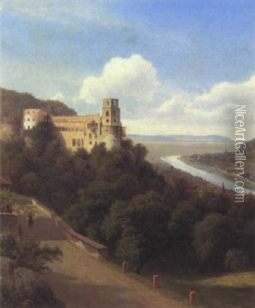 Heidelberg Oil Painting - Georg Emil Libert