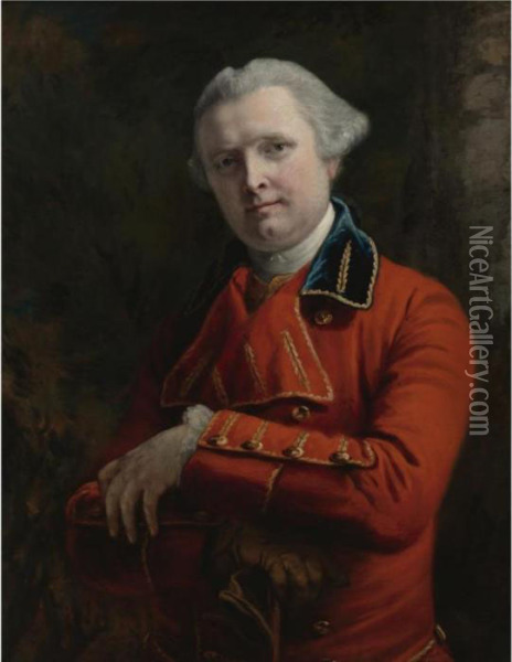Portrait Of A Gentleman, Said To Be Sir Hector Monro, K.b. (1726-1806) Oil Painting - Francis Coates Jones