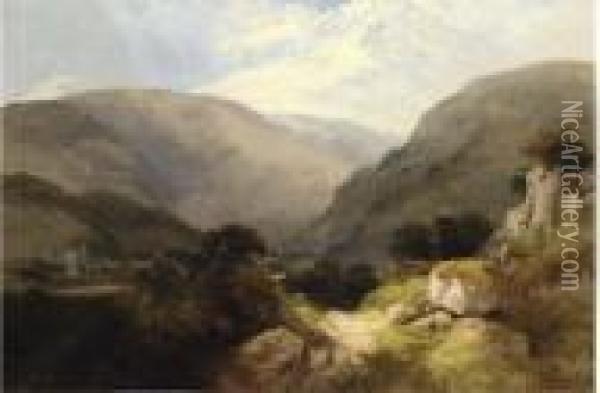 Tintern Abbey Oil Painting - George Vicat Cole