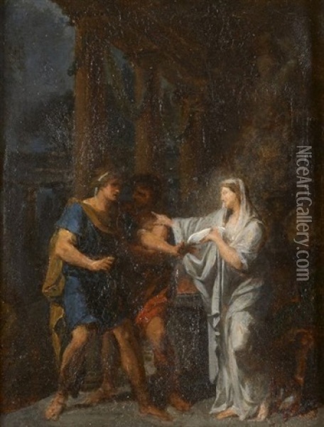 Oreste Et Iphigenie En Tauride Oil Painting - Jean-Baptiste Regnault