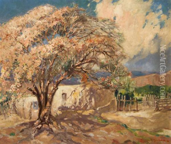 Apple Blossoms Oil Painting - Joseph Pierre Birren