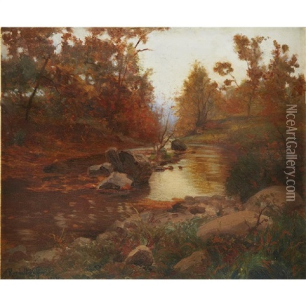 Forest Interior, Autumn Oil Painting - Mikhail Rundaltsov