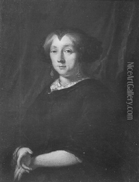 Een Portret Van Een Dame Oil Painting - Pieter van Anraedt