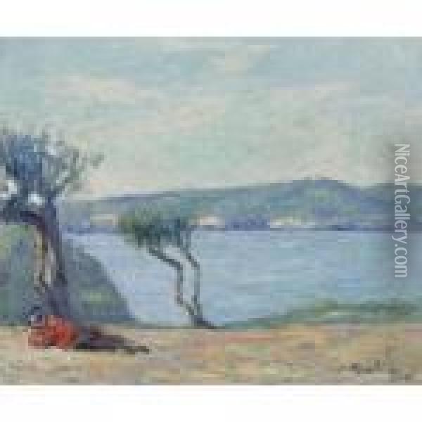 Le Repos Au Bord Du Lac Oil Painting - Francis Picabia