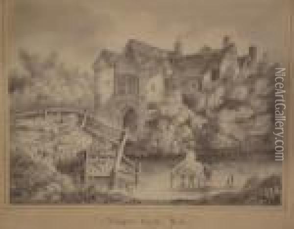 Allington Castle Kent Oil Painting - George Morland