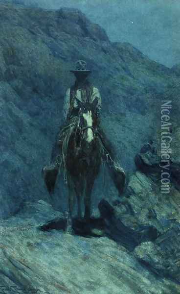 Nocturn Oil Painting - Frank Johnson