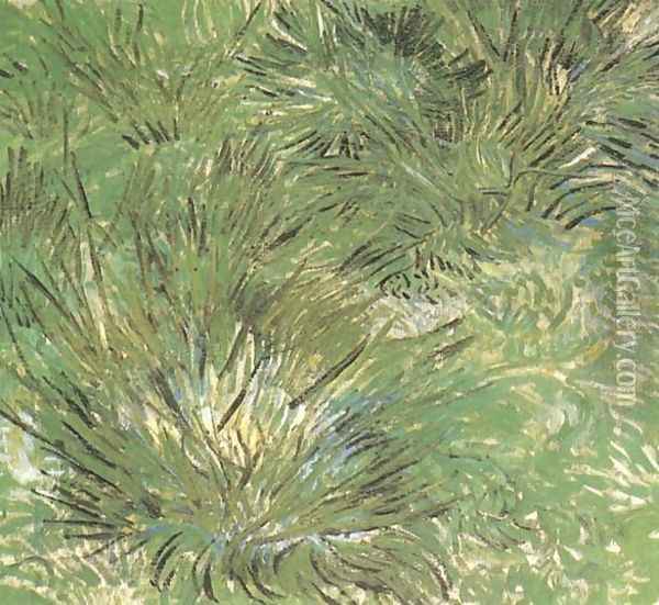 Touffes d'herbe 1889 Oil Painting - Vincent Van Gogh