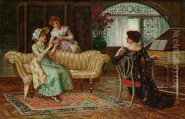 The Recital Oil Painting - Francis Sydney Muschamp