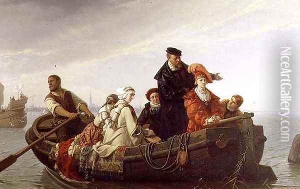Spaniards Leaving the Netherlands, 1871 Oil Painting - Ferdinand Wilhelm Pauwels
