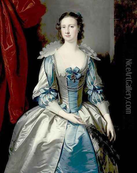 Portrait of a Lady 3 Oil Painting - Thomas Hudson