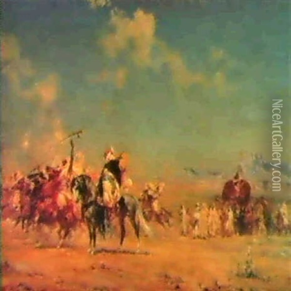 Noce Arabe, Tunisie Oil Painting - Henri Emilien Rousseau