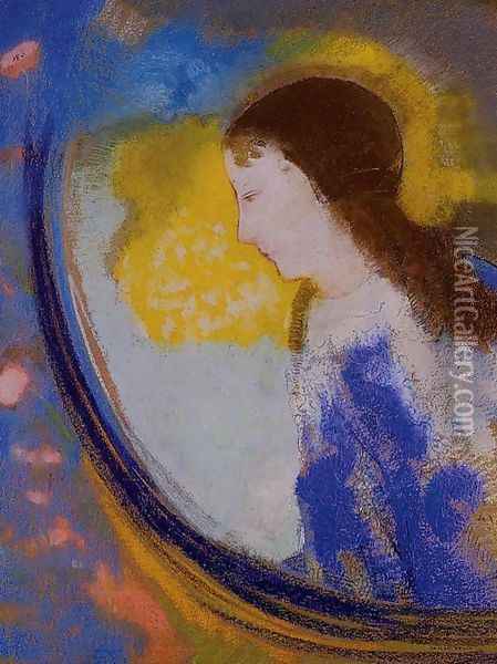 The Child In A Sphere Of Light Oil Painting - Odilon Redon