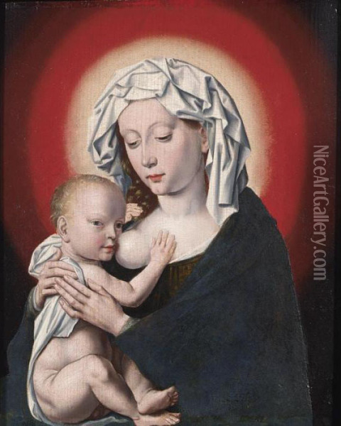 The Madonna And Child Oil Painting - Joos Van Cleve